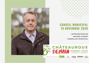 Les interventions de Maxime Gourru lors du conseil municipal du 18 novembre 2020 1