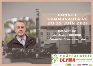 Interventions de Maxime Gourru au conseil communautaire du 29 juin 2021 1
