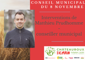 Lire la suite à propos de l’article Interventions de Matthieu Prudhomme au Conseil Municipal du 8 novembre 2022