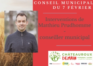 Interventions de Matthieu Prudhomme au Conseil Municipal du 7 février 2023 1