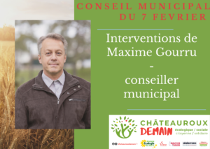 Lire la suite à propos de l’article Interventions de Maxime Gourru au conseil municipal du 7 février 2023