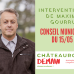 Interventions de Maxime Gourru au conseil municipal du 15 mai 2023