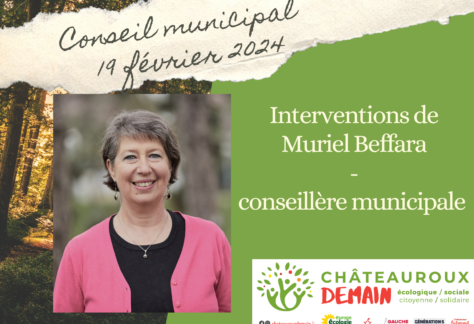 Interventions de Muriel Beffara au Conseil Municipal du 19 février 2024 14