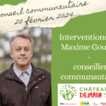 Interventions de Maxime Gourru au conseil communautaire du 20 février 2024