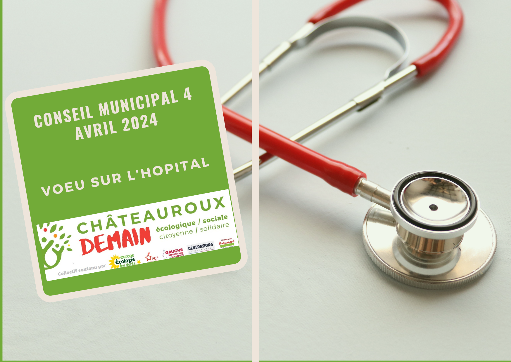 Vœu de Châteauroux Demain sur l'hôpital - conseil municipal du 4 avril ...