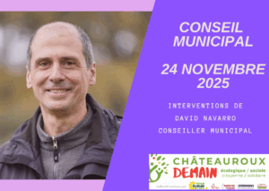 Lire la suite à propos de l’article Interventions de David Navarro au conseil municipal du 24 novembre 2025