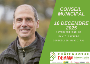 Lire la suite à propos de l’article Interventions de David Navarro au conseil municipal du 15 décembre 2025