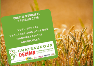 Lire la suite à propos de l’article Voeu sur les dégradations réalisées lors des manifestations agricoles