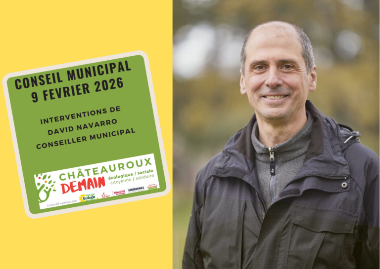 Interventions de David Navarro au conseil muncipal du 9 février 1